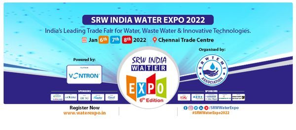 SRW INDIA WATER EXPO - 2022, Chennai Trade Centre, 6 January to 8 January