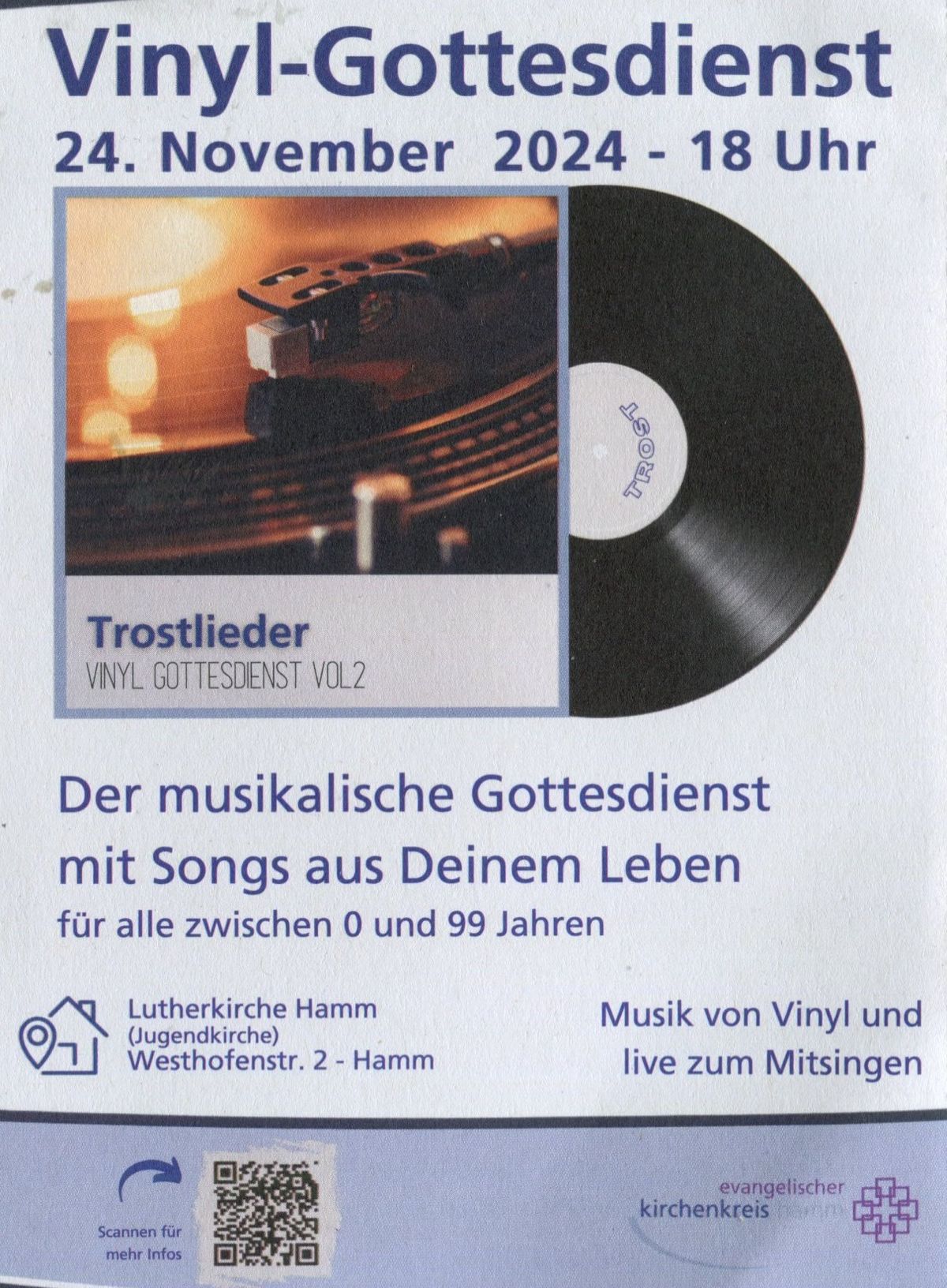 Vinyl-Gottesdienst