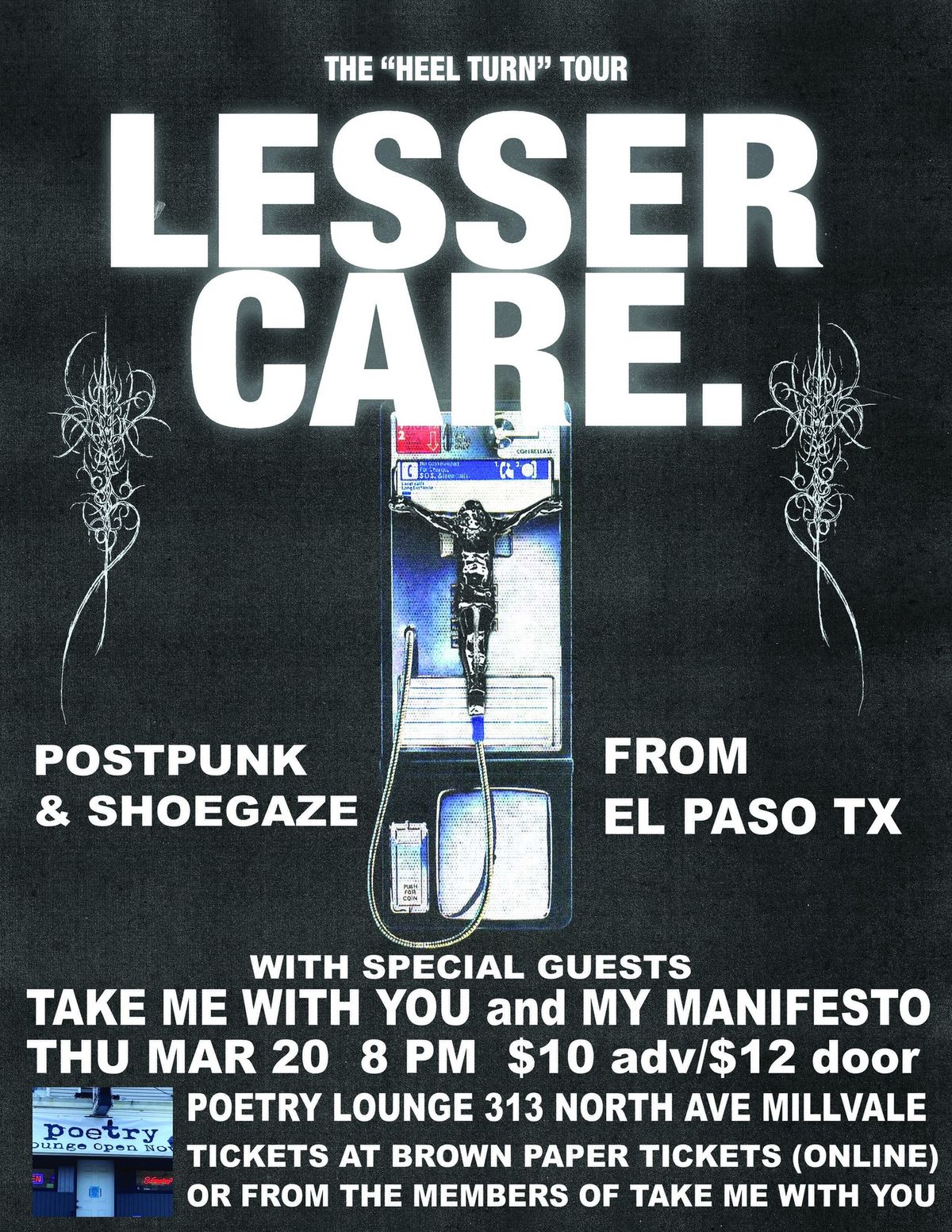 Lesser Care (postpunk\/shoegaze from El Paso), Take Me With You, My Manifesto