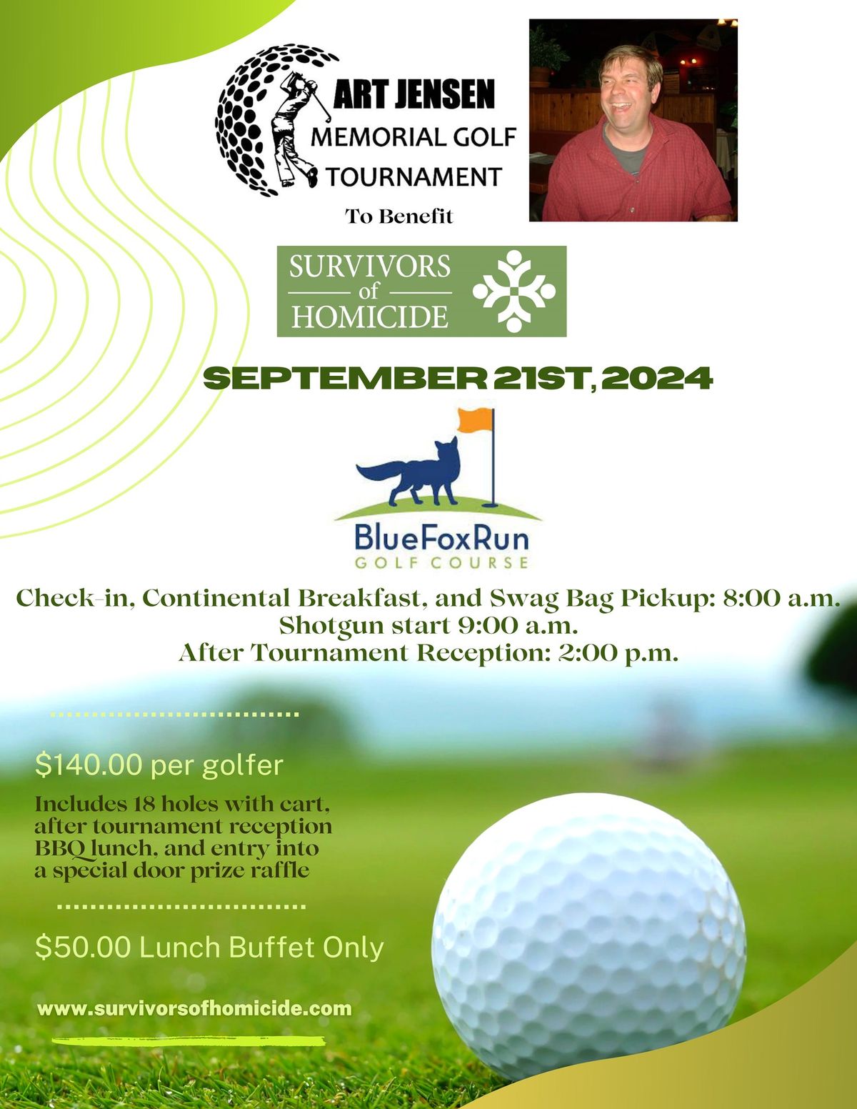 The Art Jensen Memorial Golf Tournament to Benefit Survivors of Homicide, Inc.