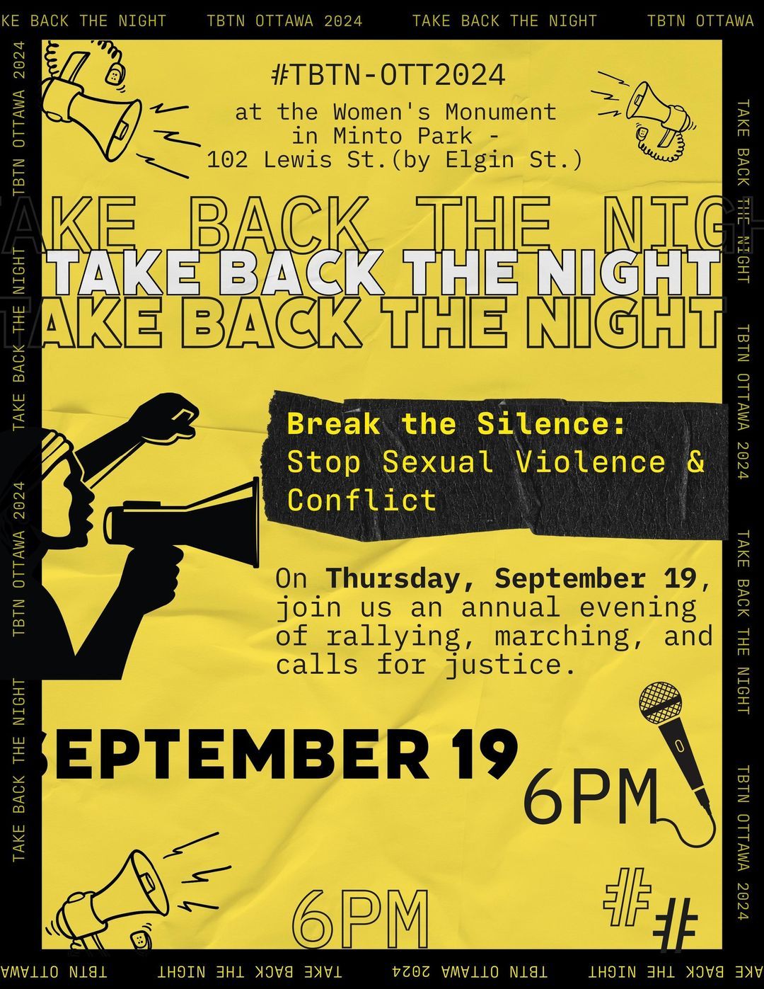 WEN Presents: Take Back The Night Ottawa 2024