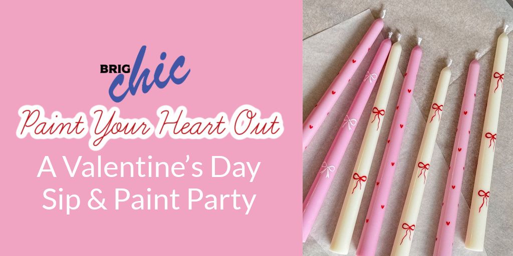 Valentine's Sip & Candle Painting Party