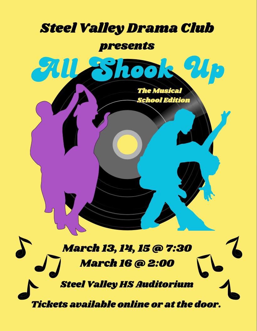 Steel Valley Drama Club Presents All Shook Up: The Musical School Edition