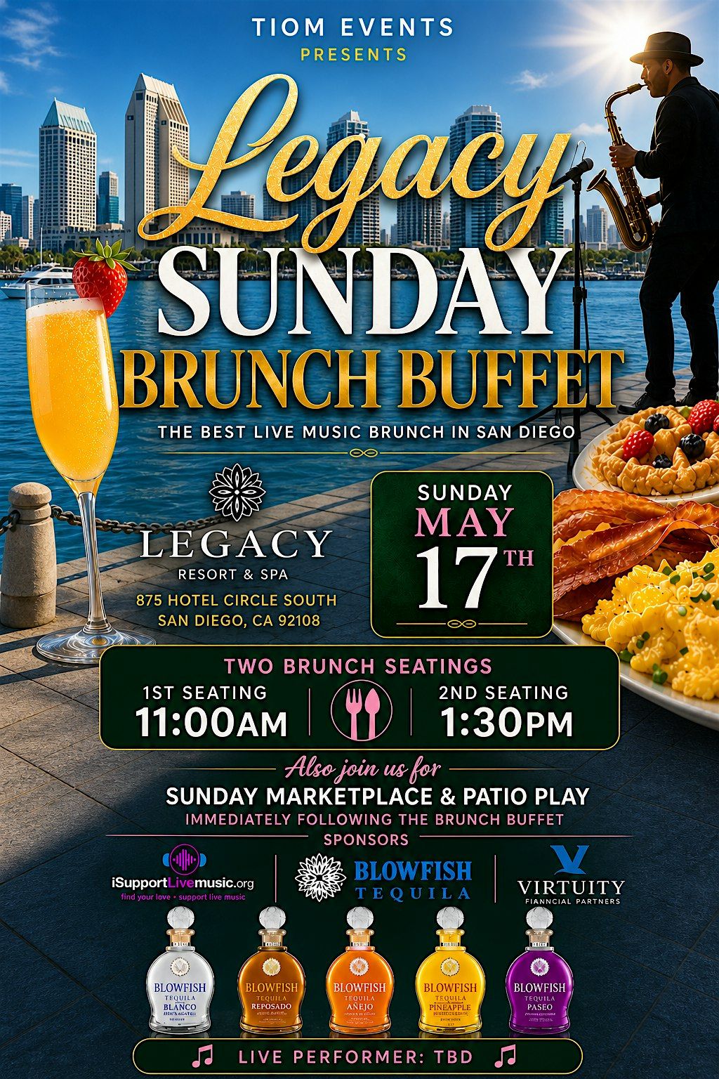 Second Seating Legacy Sunday Brunch Buffet