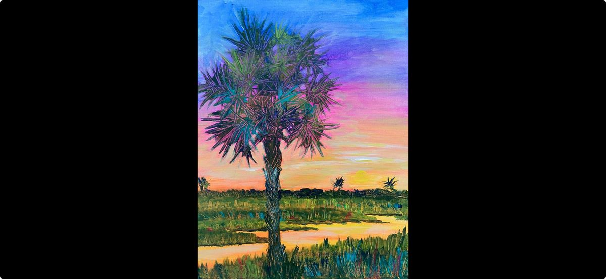 Kid's Sunset Palm