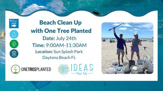 Beach Clean Up With One Tree Planted Sunsplash Park Ponce Inlet 24 July 2021