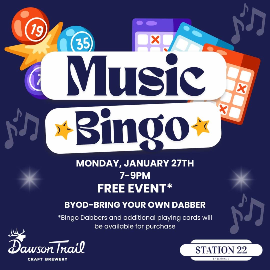 MUSIC BINGO @ Dawson Trail Craft Brewery & Station 22