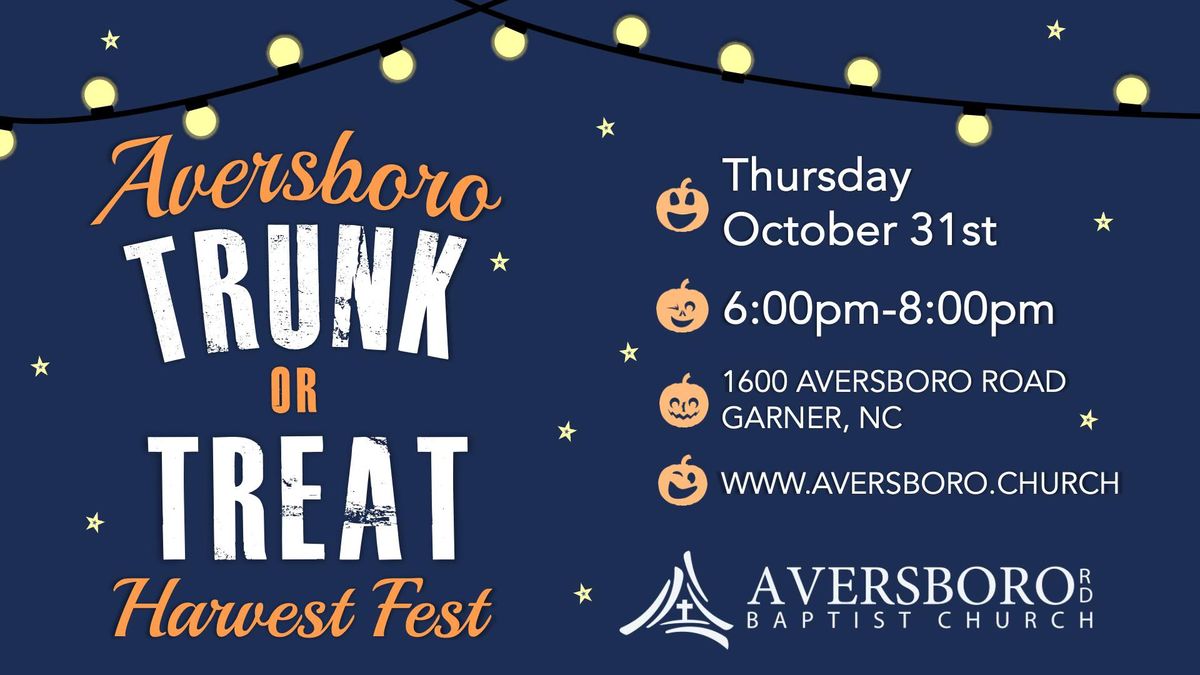 Trunk or Treat Harvest Fest