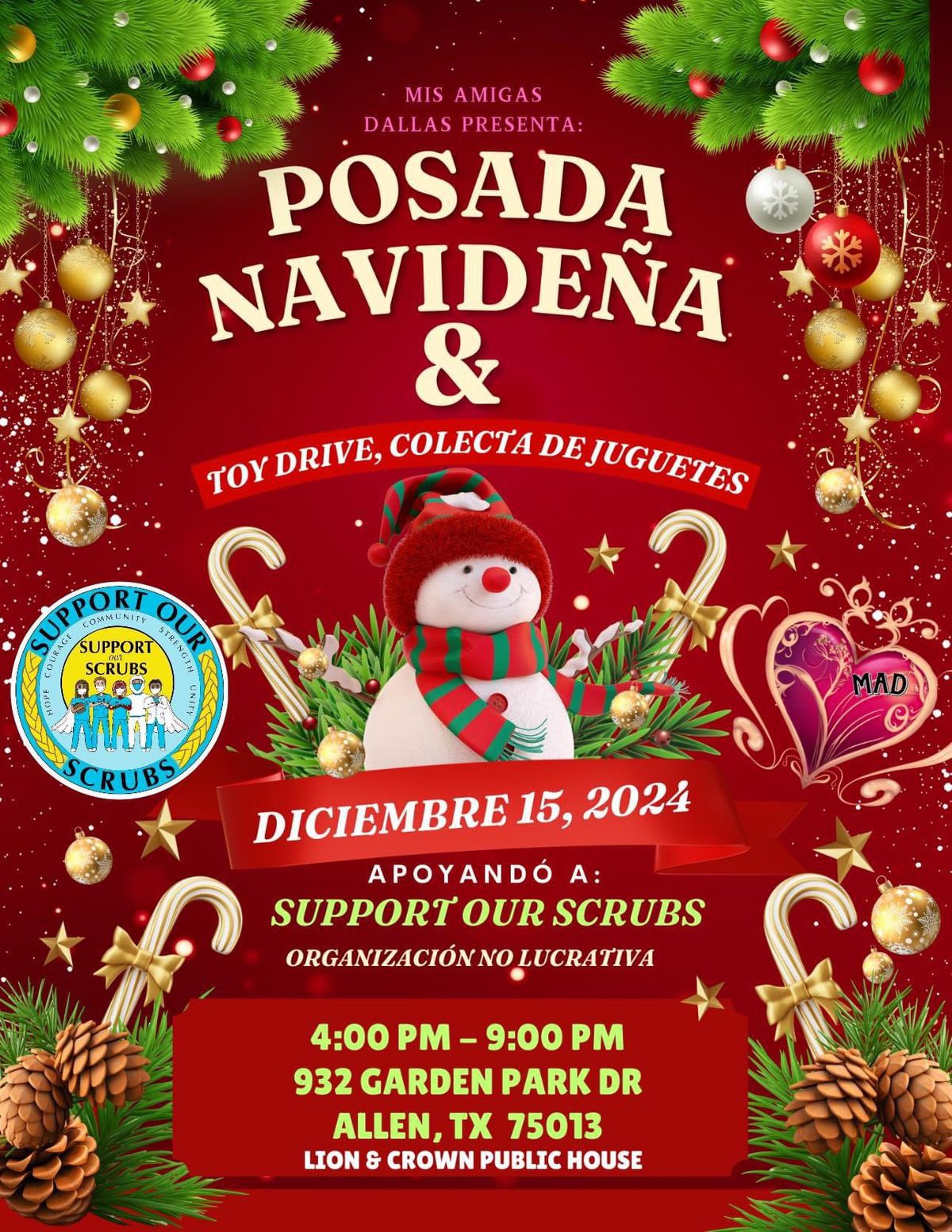 Posada Navide\u00f1a & Toy Drive ? Colecta de Juguetes ??