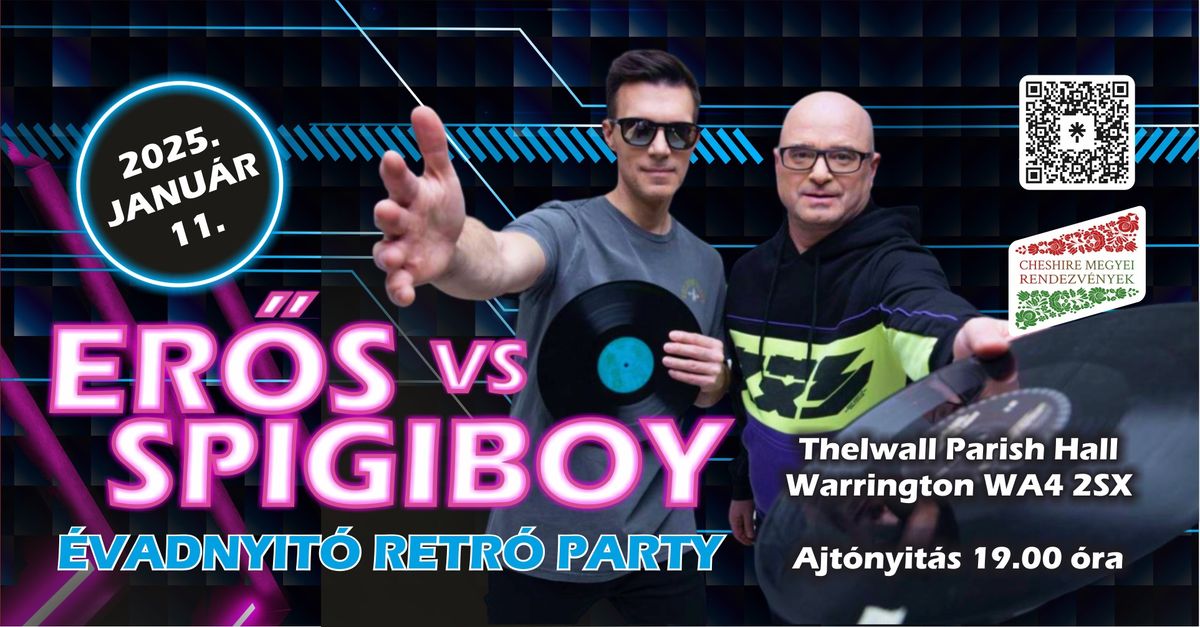 \u00c9vnyit\u00f3 retro party Er\u0151s vs Spigiboyal