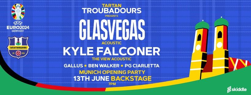 Euro's Opening Party featuring Glasvegas, Kyle Falconer (The View), Gallus, Ben Walker+ PG Ciarletta