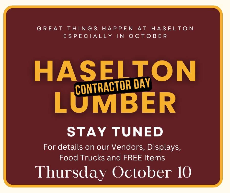 Haselton Lumber Fall Contractor Day 2024