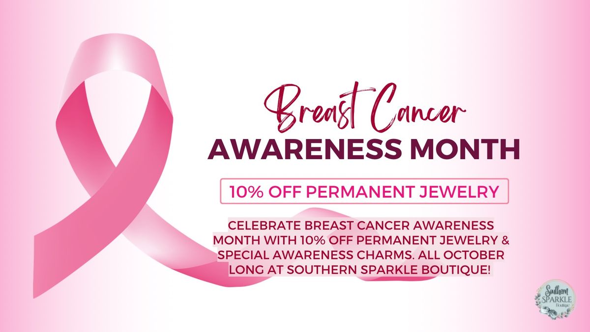 Celebrate Survivors: 10% OFF Permanent Jewelry for Breast Cancer Awareness