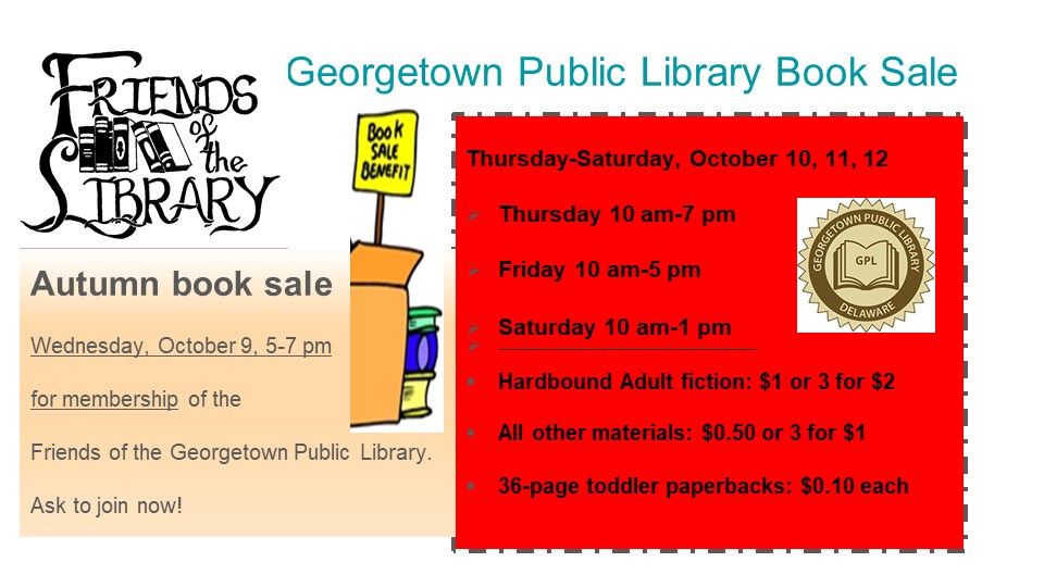 Friends of the Georgetown Public Library Autumn Book Sale