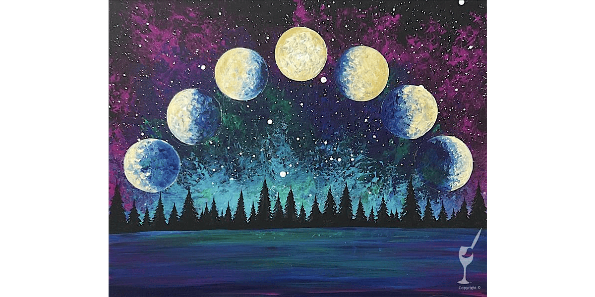 Purple Evening Galaxy - Paint and Sip in San Antonio | Classpop!\u2122