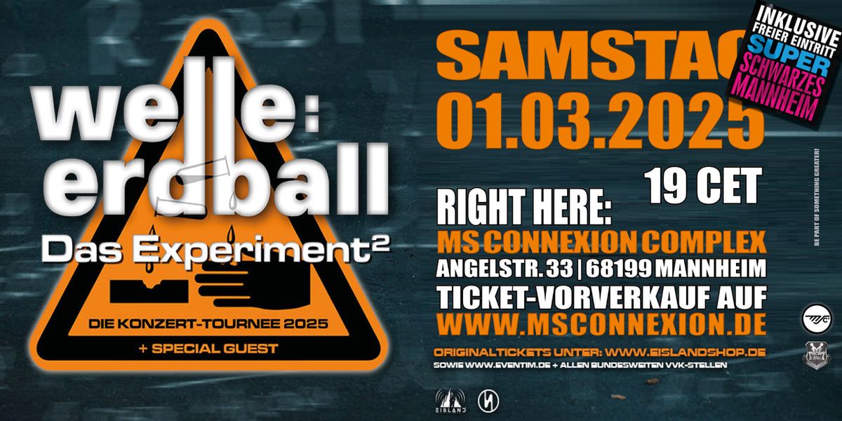 WELLE:ERDBALL \u2022 Das Experiment Tour 2025 \u2022 inkl. SSM