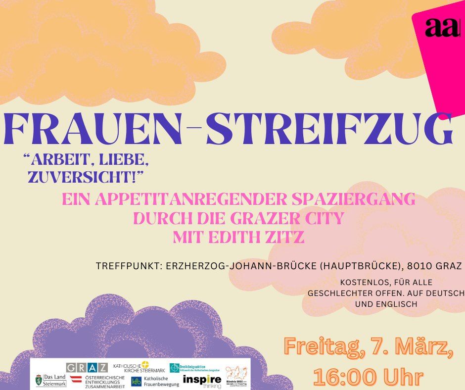 Frauen-Streifzug \u201eArbeit, Liebe, Zuversicht!