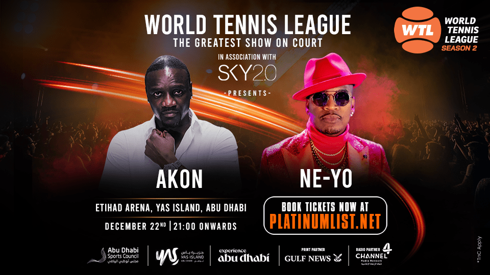 World Tennis League Season 2 Presents Akon and Neyo at Etihad Arena Abu Dhabi 2023