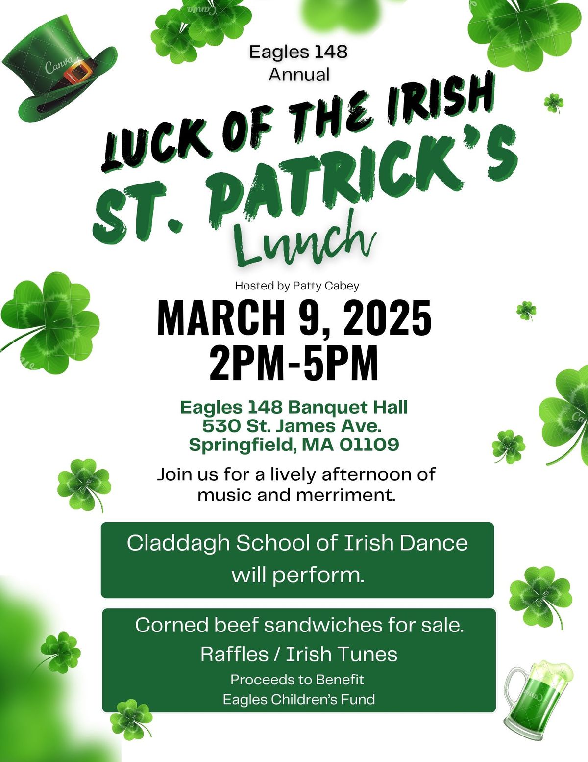 Annual Luck of the Irish St. Patrick's Lunch