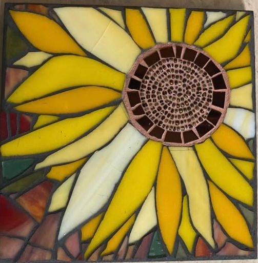 Sunflower Mosaic with Bead Center with Barbara Svoboda