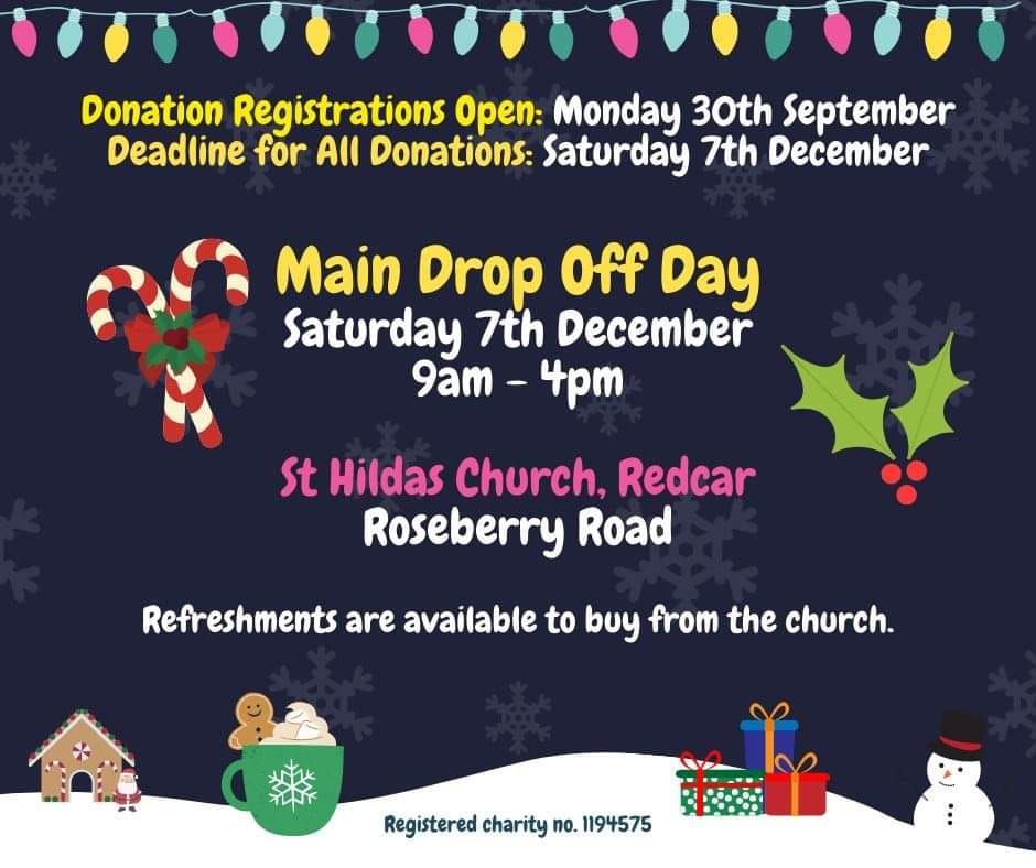 Teesside at Christmas - 2024 Appeal Drop Off Day