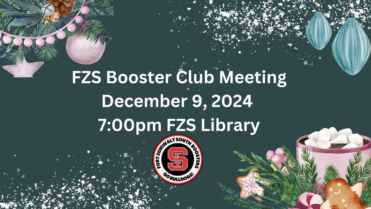 Fzs Boosters and Activities Club December Meeting 