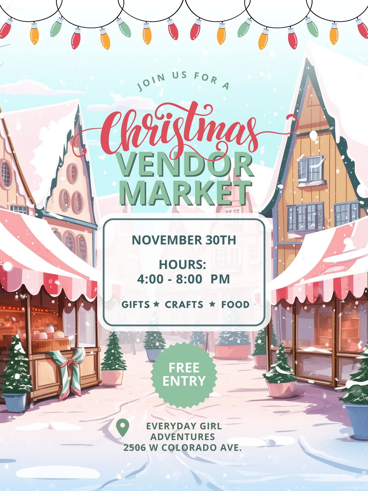 Christmas Vendor Market! \ud83c\udf84\ud83c\udf85\ud83c\udf89