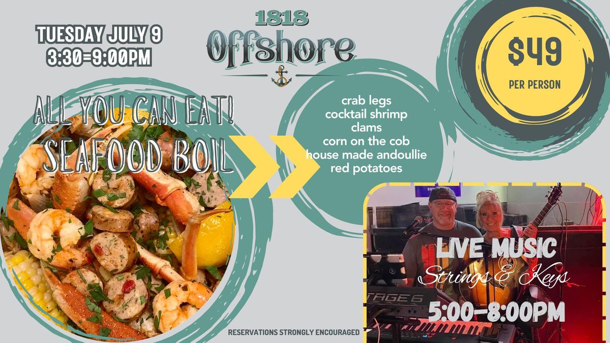 All You Can Eat Seafood Boil @ 1818 Offshore