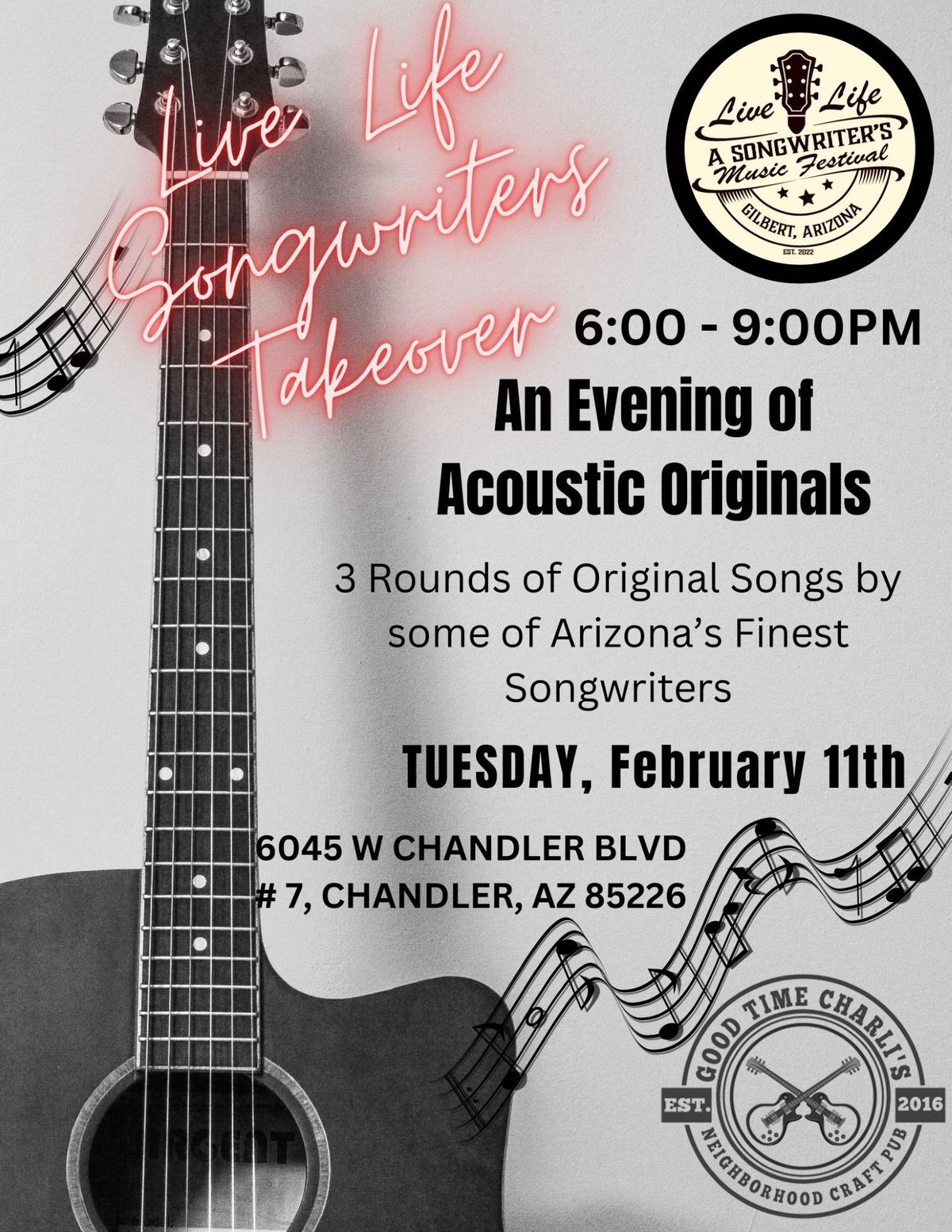 Songwriters Acoustic Showcase! 