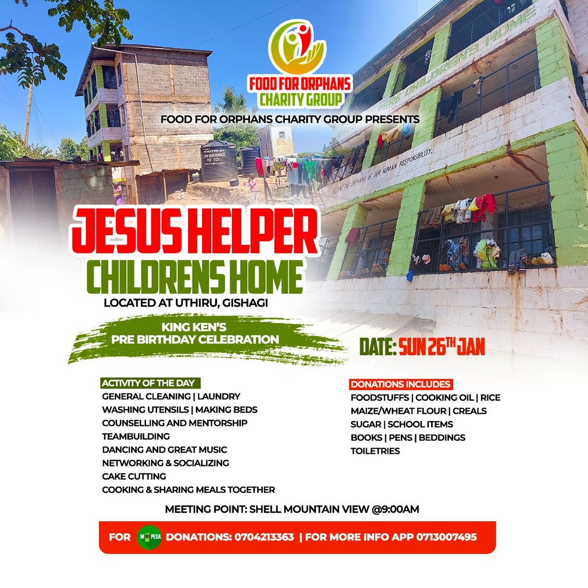 JESUS HELPERS CHILDREN'S HOME VISIT 