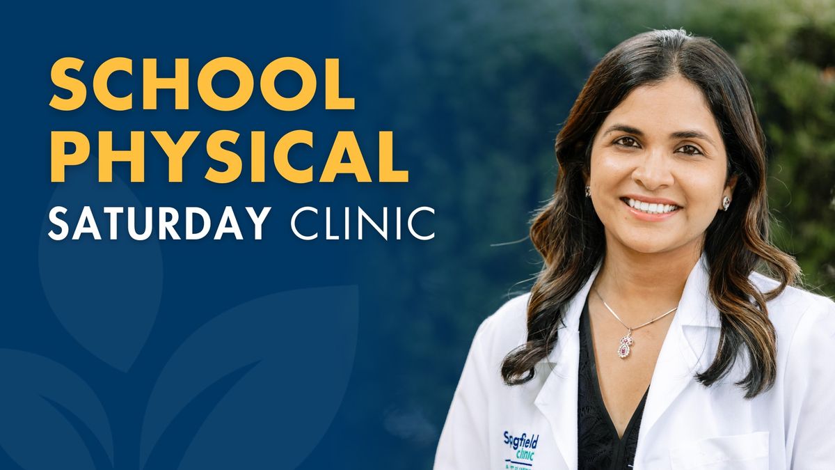 School Physical Saturday Clinic with Dr. Manasi Hulyalkar