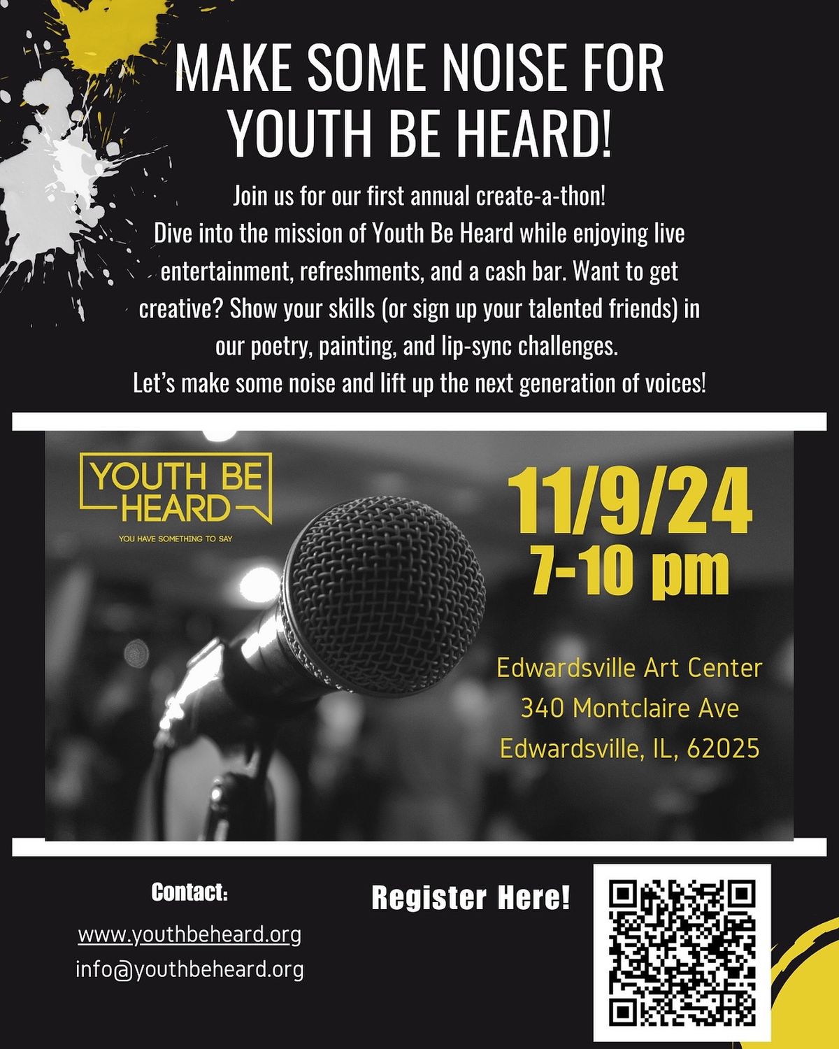 Youth Be Heard's Inaugural Create-a-thon