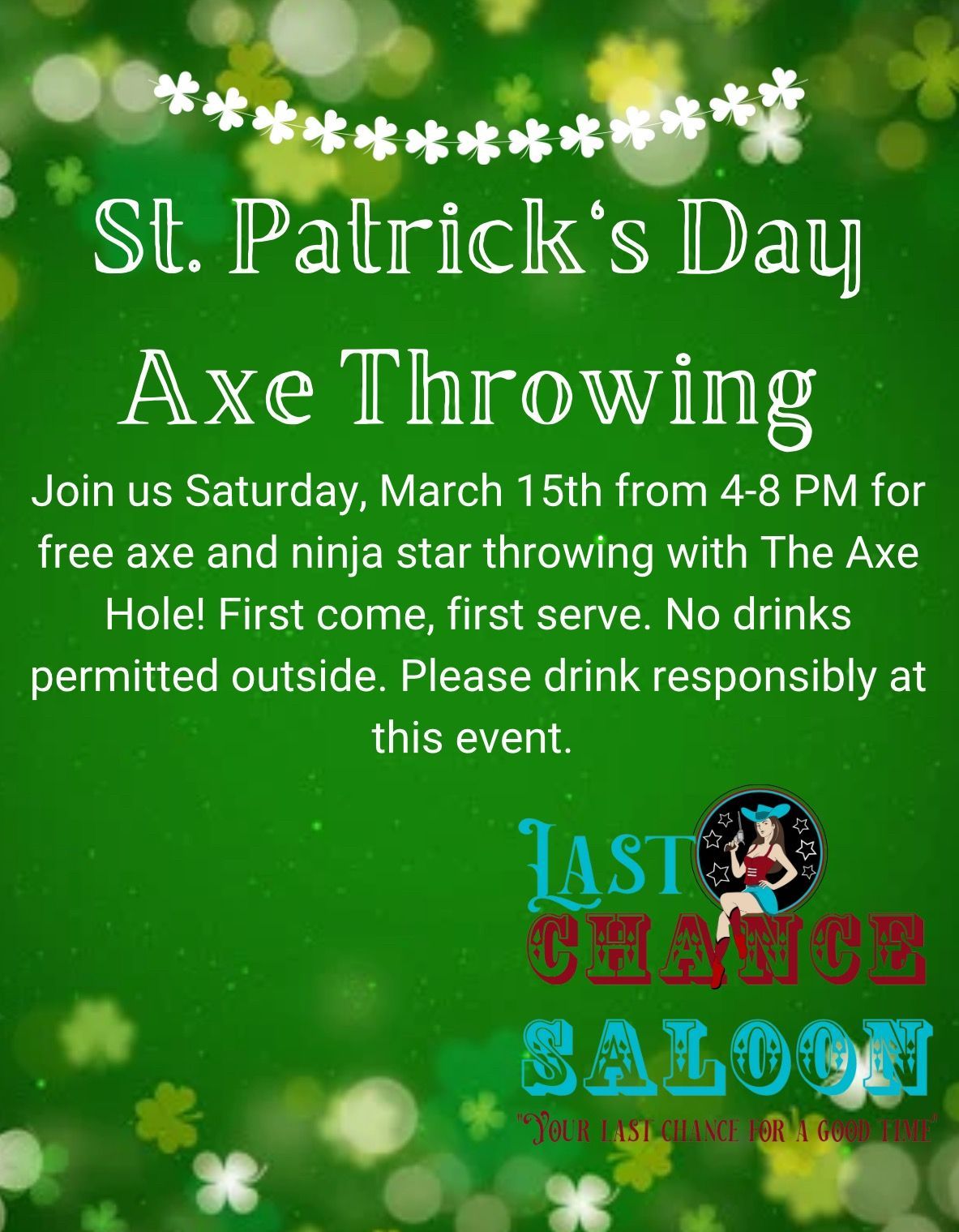 St. Patrick's Day Axe-Throwing