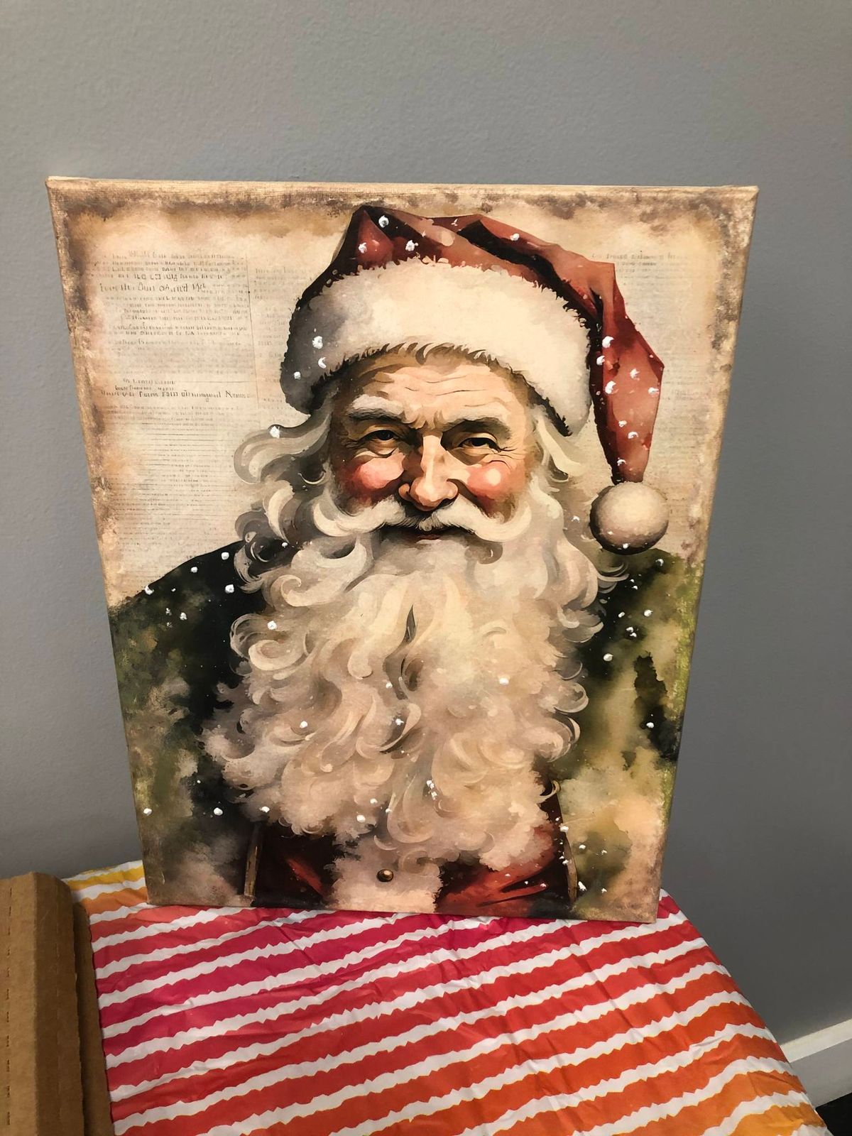 Christmas in July Decoupage class