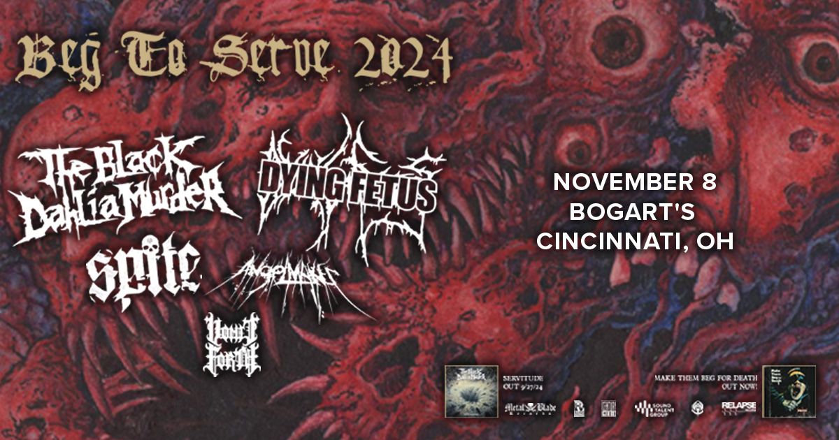 The Black Dahlia Murder & Dying Fetus: Beg To Serve Tour 2024