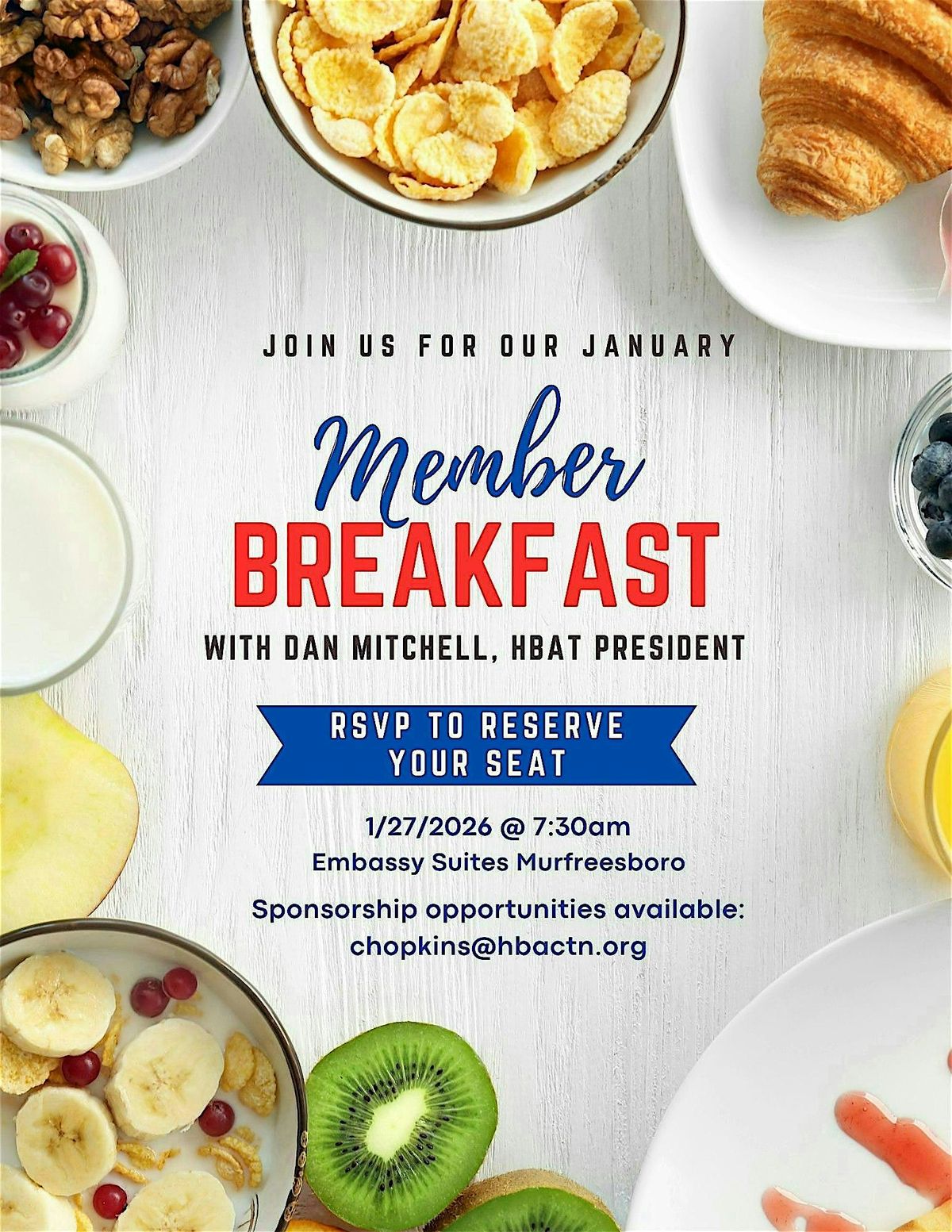 Member Breakfast with HBAT President Dan Mitchell