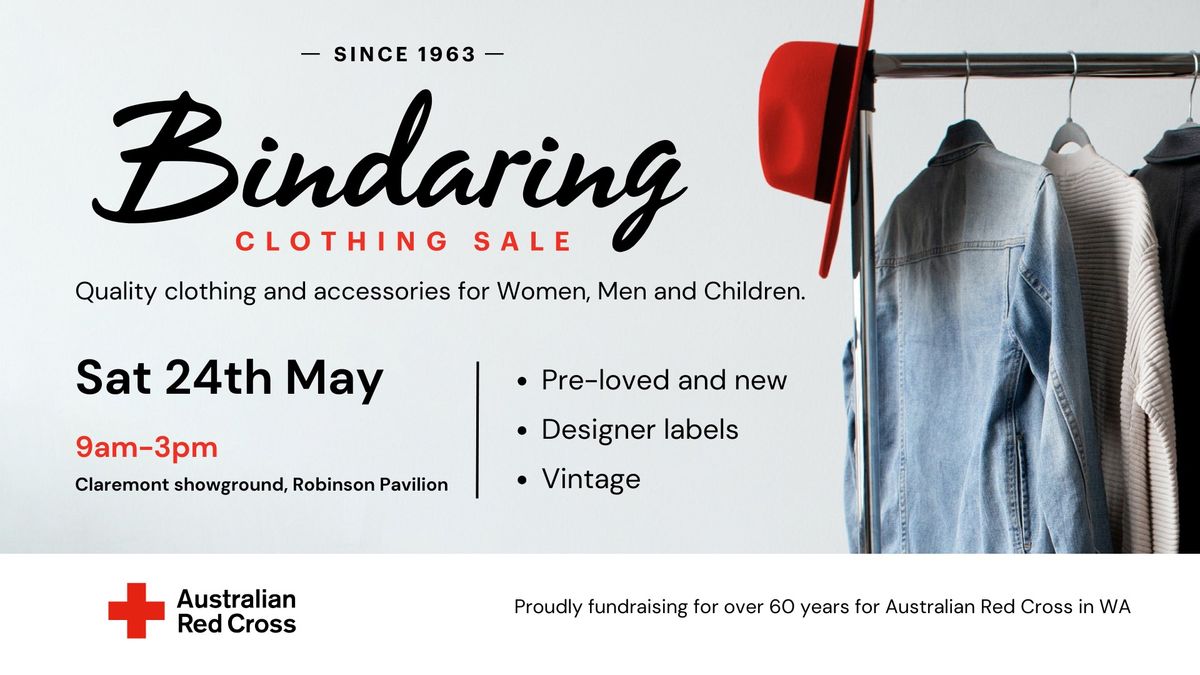 Bindaring Red Cross Clothing Sale