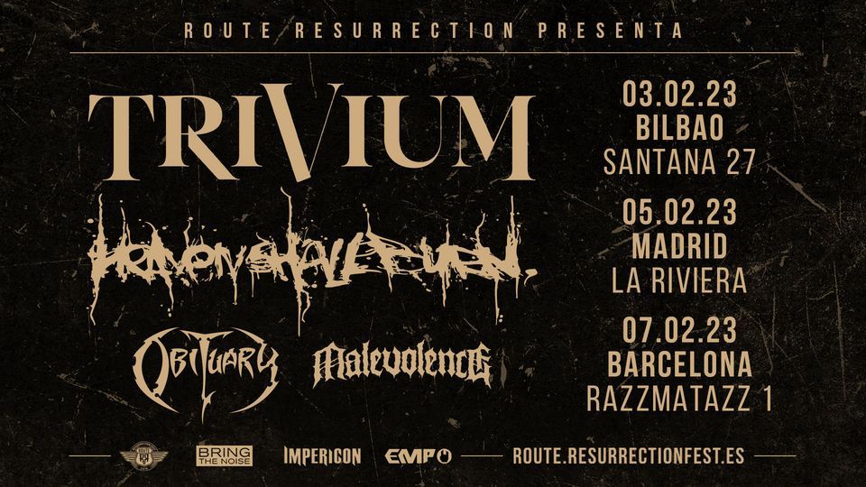 Trivium + Heaven Shall Burn Tour 2023 - Barcelona
