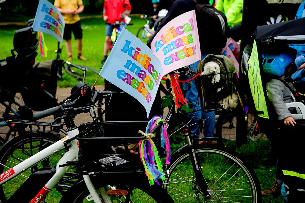 Kidical Mass Exeter Protest Ride