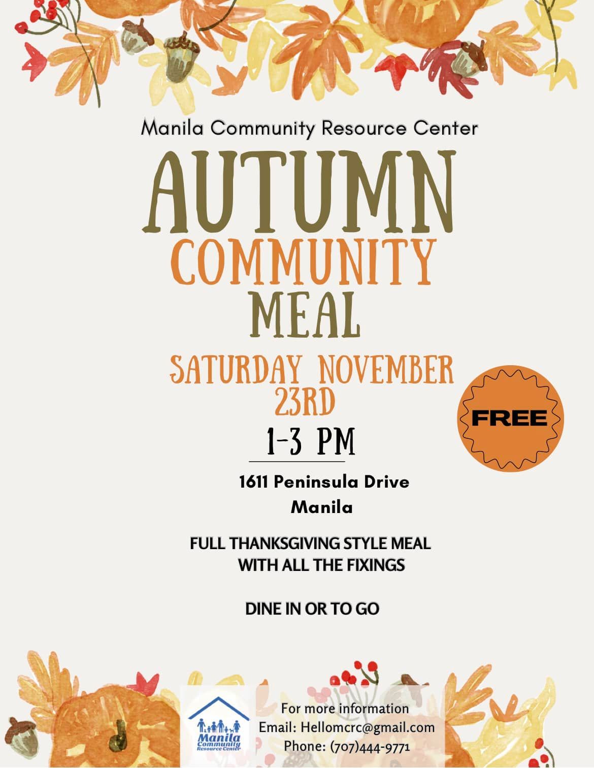 Autumn Community Meal