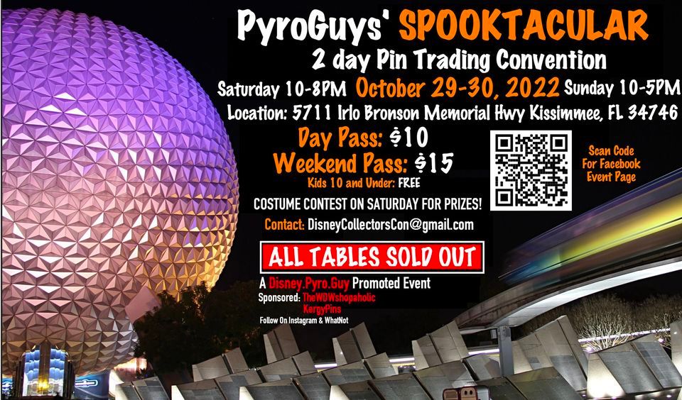 PyroGuys Spooktacular Pin Con 2022, Holiday Inn & Suites Orlando SW
