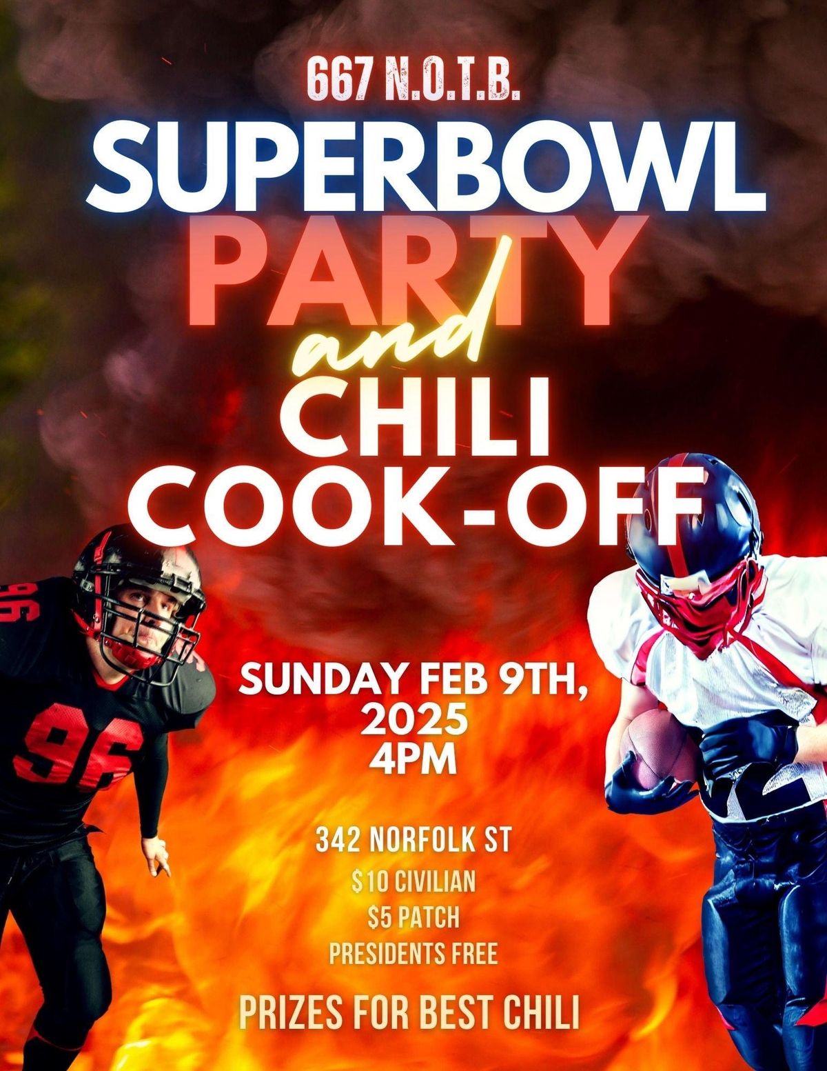 Superbowl Party and Chili Cookoff