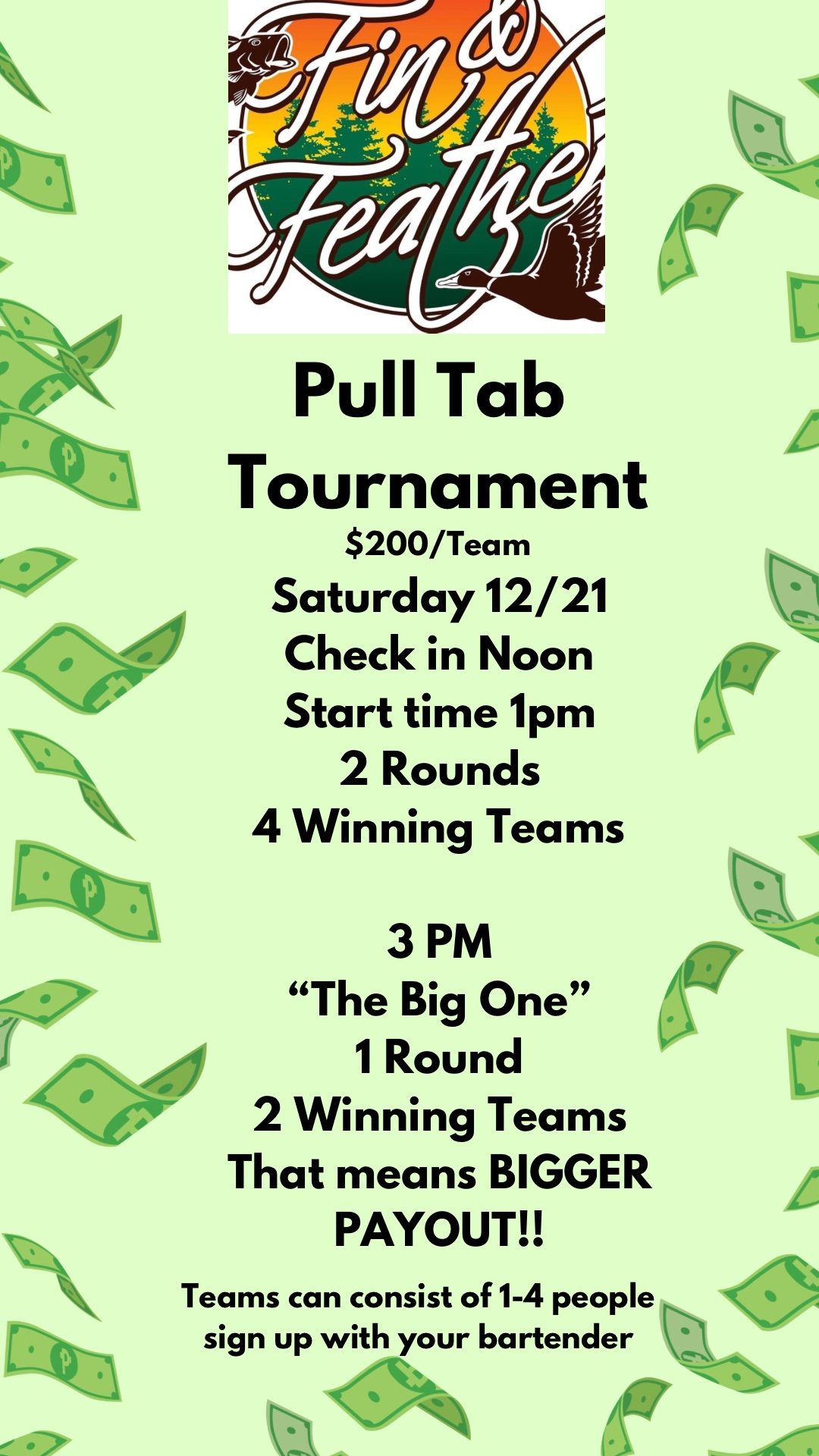 PULL TAB TOURNEY