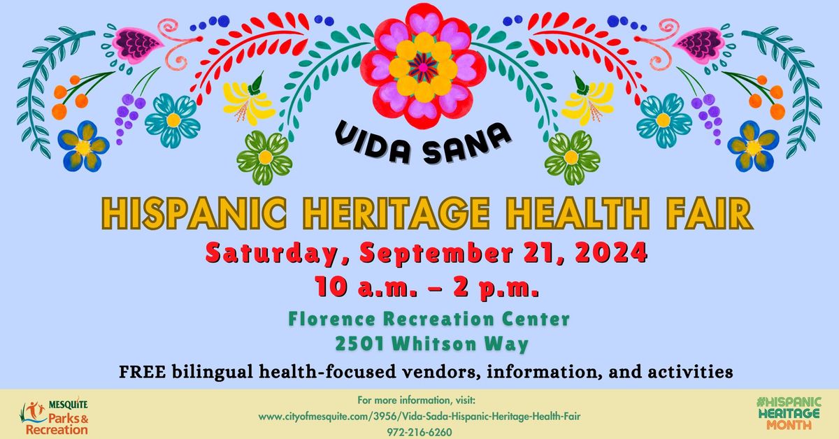 Vida Sana: Hispanic Heritage Health Fair