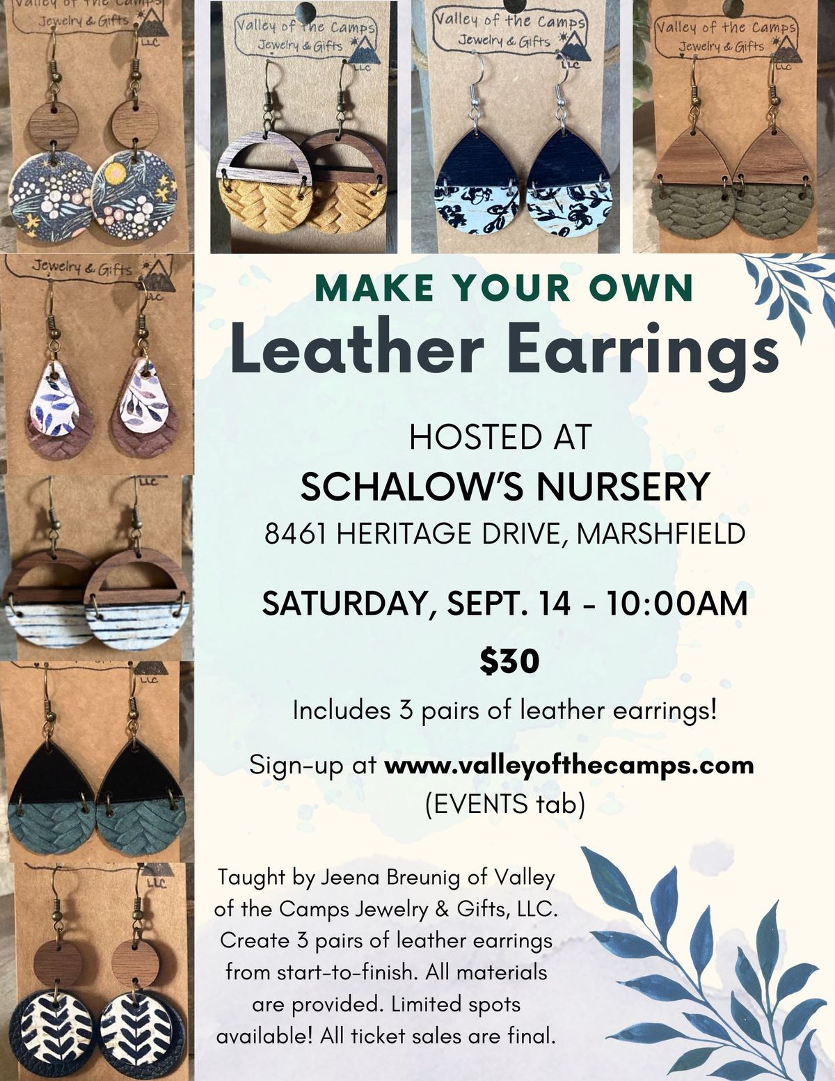 Make your Own Leather Earrings