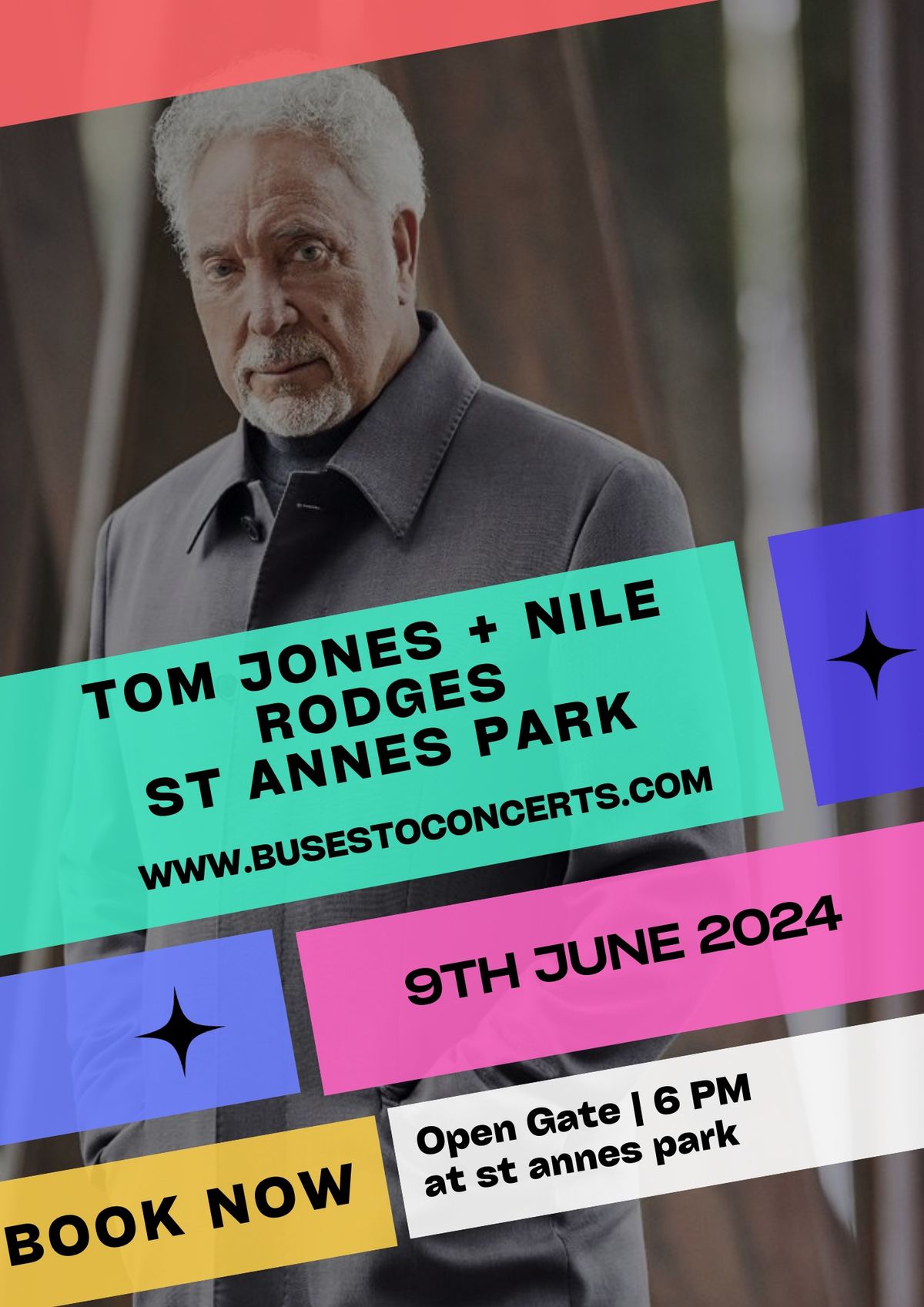 TOM JONES + NILE RODGERS & CHIC - ST ANNES PARK, 9TH JUNE 2024