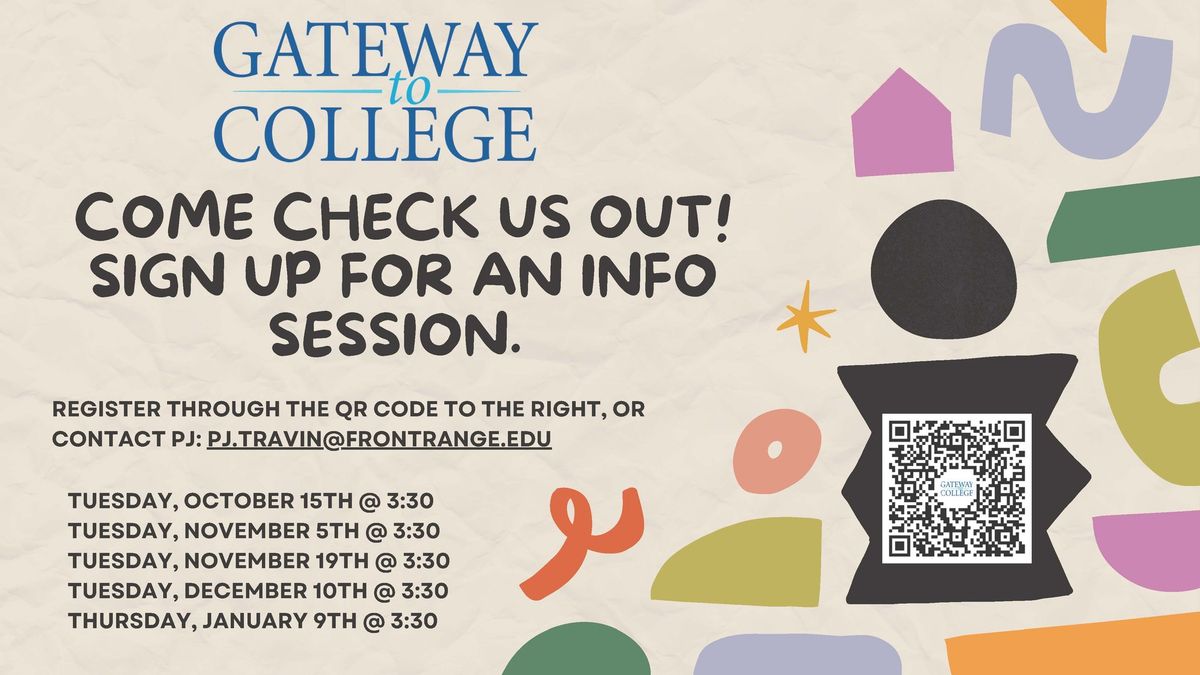 Gateway to College - Info Session