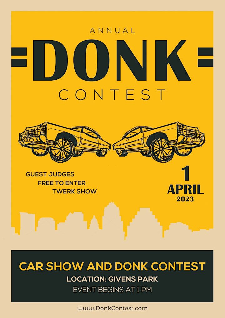 2023 Annual Donk Contest Texas Relays Car Show and Cultural Event