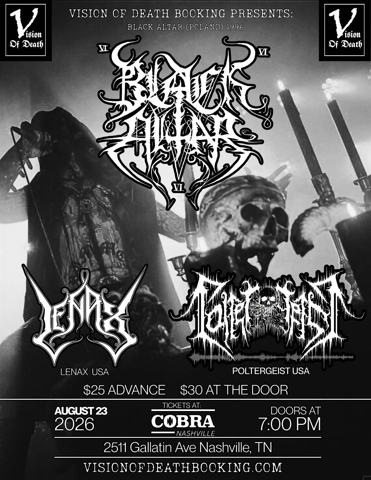 Venue: Black Altar | Poltergeist | Lenax