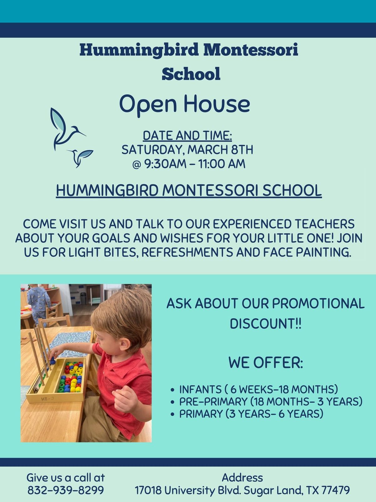 OPEN HOUSE - Now Enrolling